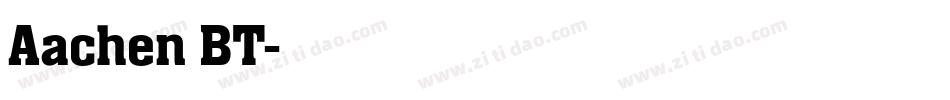 Aachen BT字体转换